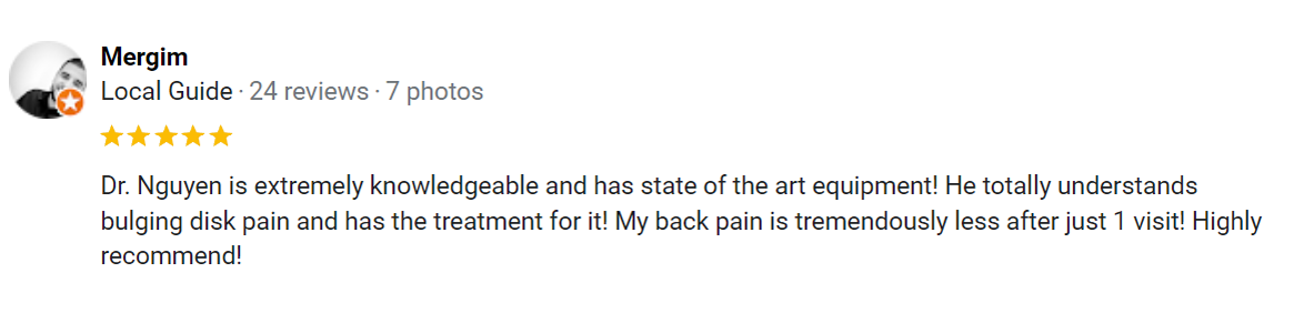 Chiropractic Carrollton TX Testimonial