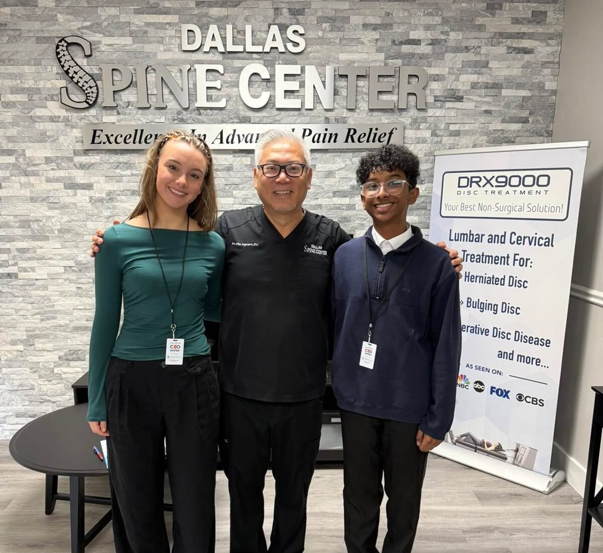 Spinal decompression patient at Dallas Spine Center in Carrollton, TX